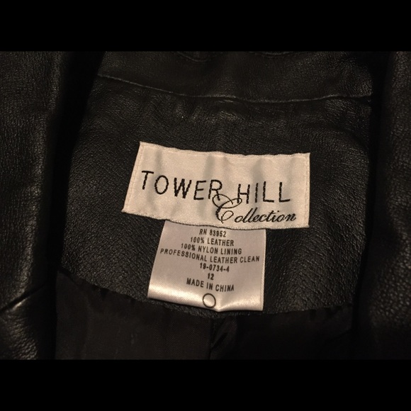 Tower Hill Collection Black Leather Jacket - Picture 3 of 5
